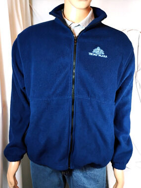 Ultra Club Collection Trump Plaza Men's Blue Polar Fleece Jacket Size Large